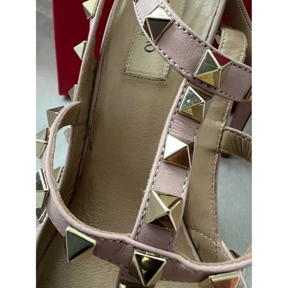 Valentino Rockstud Women's Rockstud Pumps Hells Pink Leather Size 39 - Picture 11 of 12